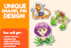 make unique custom enamel pin design