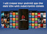 create your android app like daily iflix with subscription system