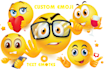 create custom emojis and text emotes
