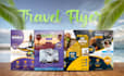 design tour and travel flyer