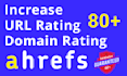 increase ahrefs DR 70 and da with white hat SEO backlinks
