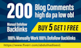 do 200 unique domains SEO blog comments dofollow backlinks