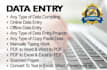 do data entry data collection internet research