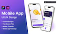 design modern mobile app UI UX for android and ios