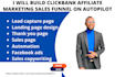 build clickbank affiliate marketing sales funnel on autopilot