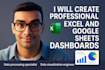 create professional excel and google sheets dashboards