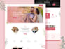 do eye catching web wedding template design