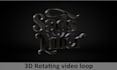 make a 3d rotating logo animation with 360 spinning loop