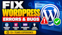 wordpress errors, bugs and website issues