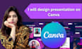 design presentation on canva