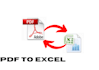 do convert of pdf file into excel, doc file