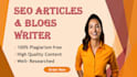 write killer SEO optimized blogs and articles