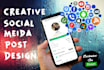 creative social media post design
