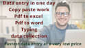 do fastest data entry in one day