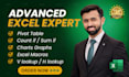 do excel expert advanced, vba, macros, formula, chart, dashboard and web tools