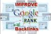provide you with 500 High Quality back links