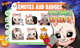 draw chibi twitch emotes, sub badges, stream animated emotes