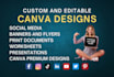 create any design using canva