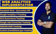 fix or setup facebook pixel, google analytics 4, ga4 with tag manager GTM