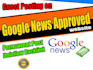 write and publish highly optimized article on google news site