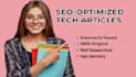 write SEO optimized tech articles for your technology blog