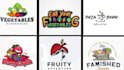 create juice bar, vegetable, fruit smoothies,tea , cofee ,  and cafe logo