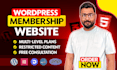 build wordpress membership website