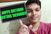 wish sweet happy birthday message video with beatboxing song