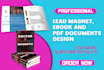 design your lead magnet, ebook and pdf documents professionally