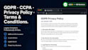 write gdpr ccpa privacy policy terms and conditions for shopify etsy amazon