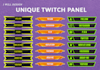 design awesome twitch panels, logo and overlay