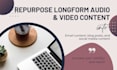 repurpose podcast or youtube video into short form content