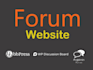 develop a forum website for you