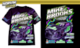 draw retro racing automotive tshirt design