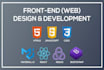 do front end development in HTML, CSS and react js