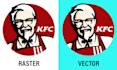 vectorize your logo, convert the image to vector, and vector tracing