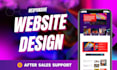 develop online course landing page and lms website with wordpress