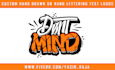 design hand drawn logo or hand lettering design