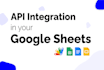 integrate any API in google sheets using apps script