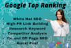 do google top rank with white hat SEO