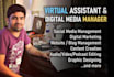 be your virtual assistant, social media manager and website, blog editor
