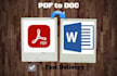 convert scanned PDF to doc and excel, doc to PDF