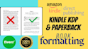 turn raw text into quality ebook by amazon kindle formatting selling higher