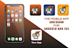 do mobile app logo design for android and IOS