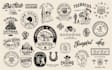 design hand drawn vintage logo illustration
