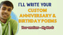 write custom heartfelt anniversary and birthday poems