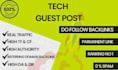provide premium tech guest posts on high da DR sites