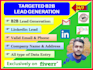 targeted b2b lead generation, valid email and linkedin lead
