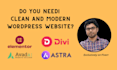 do clean and modern wordpress website design and development
