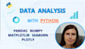 do data analysis using python, pandas, seaborn, matplotlib